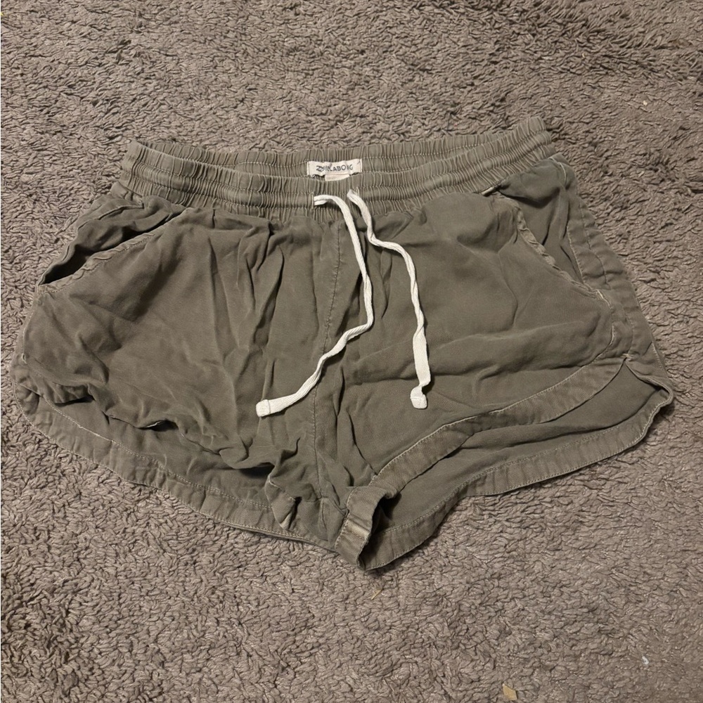 Casual Olive Green BillaBong Women's Shorts